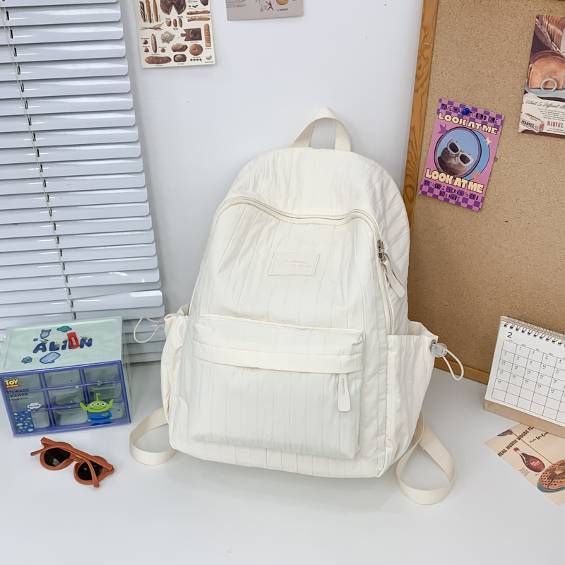 College style female student backpack