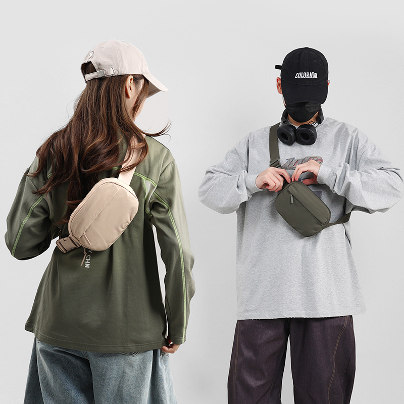 Solid Color Commuter Unisex Chest Bag & Waist Bag