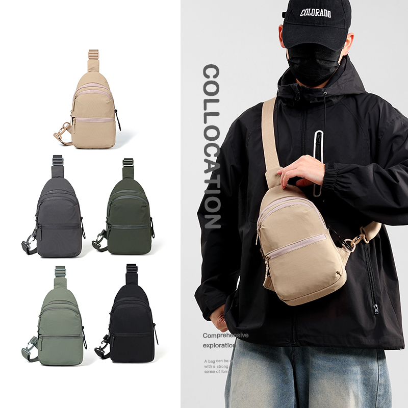 Commuter Unisex Solid Color Chest Bag Waist Bag