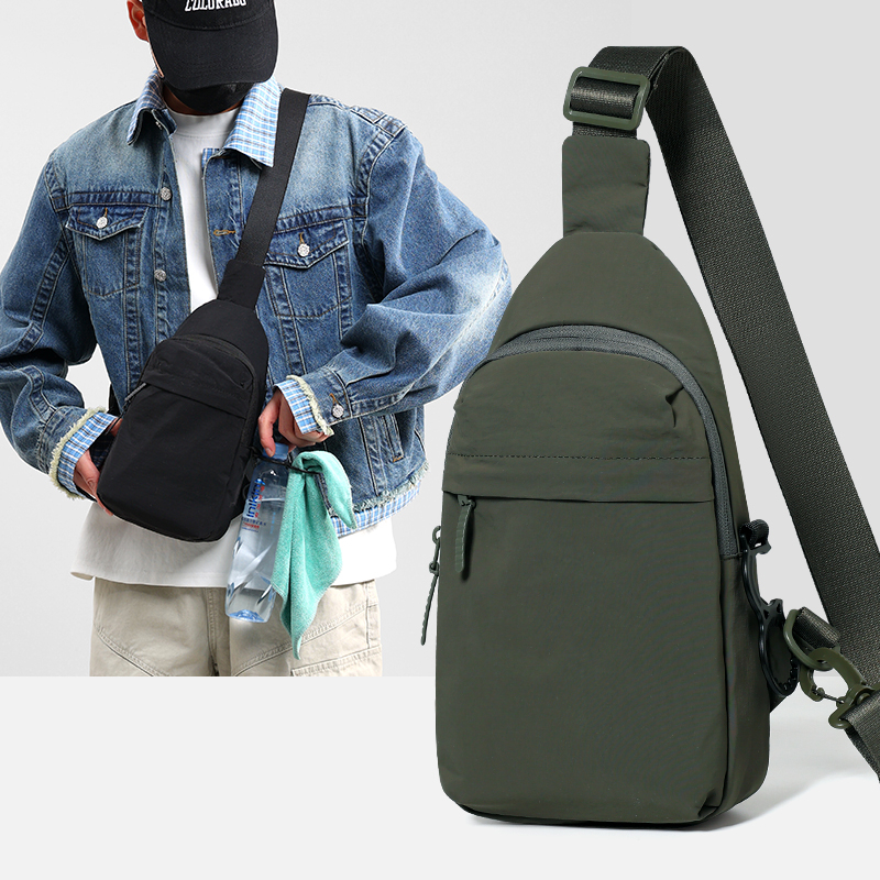 Solid Color Casual Large Capacity Chest Bag